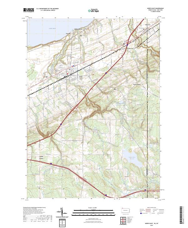 North East topographic map thumbnail