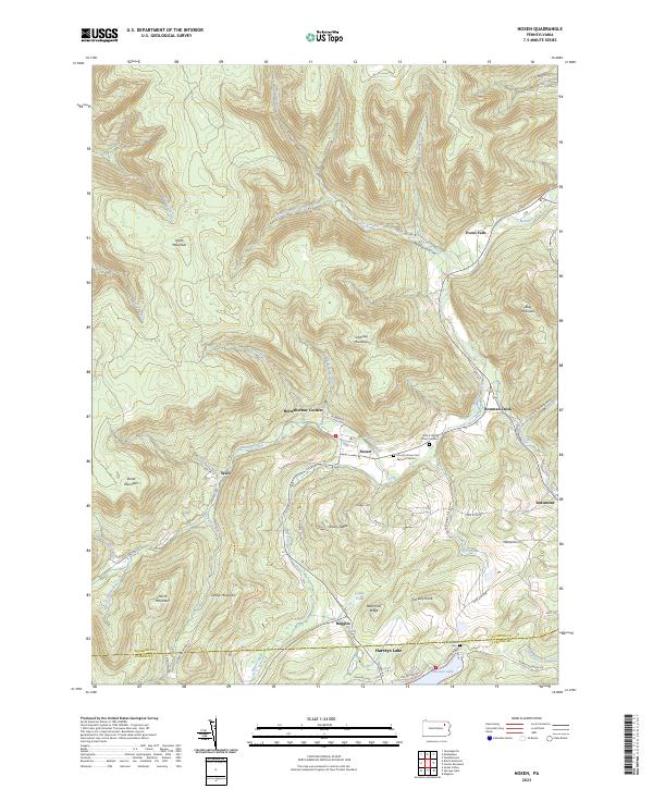 Noxen topographic map thumbnail