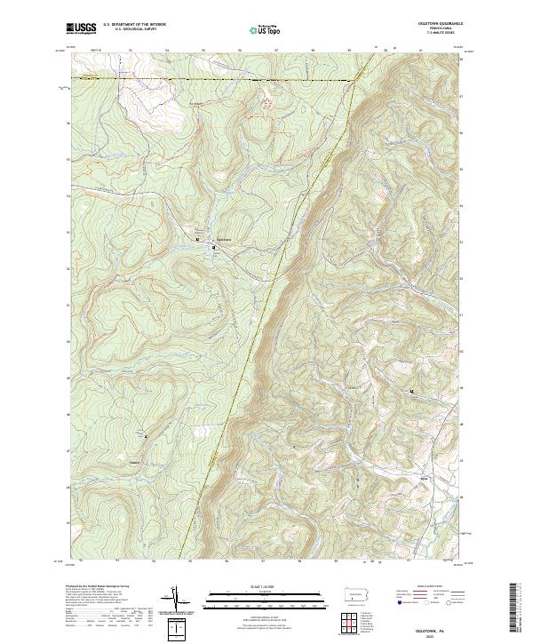 Ogletown topographic map thumbnail