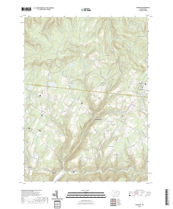 Overton topographic map thumbnail
