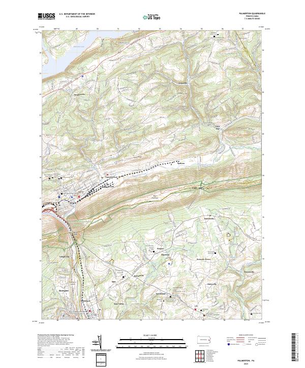 Palmerton topographic map thumbnail