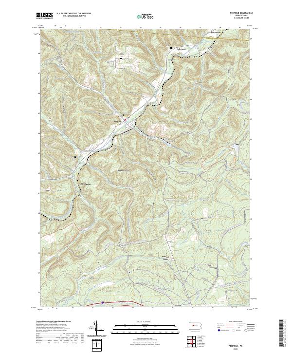 Penfield topographic map thumbnail