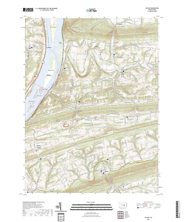 Pillow topographic map thumbnail