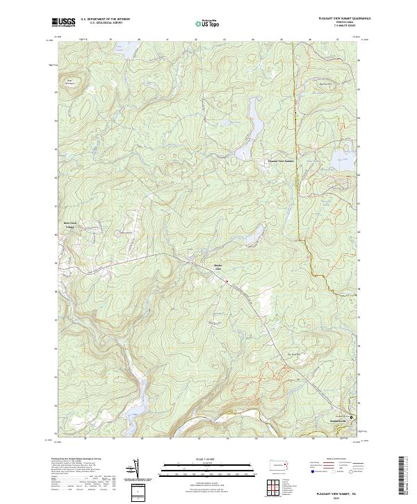 Pleasant View Summit topographic map thumbnail