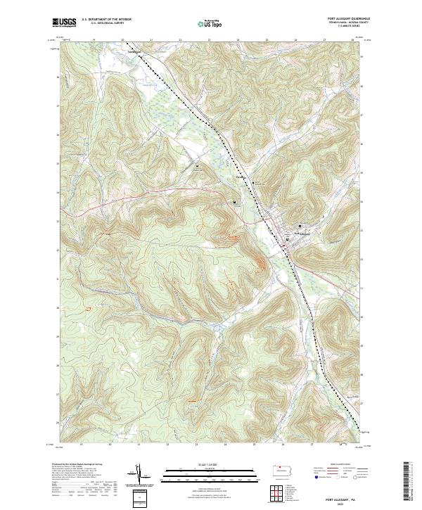 Port Allegany topographic map thumbnail