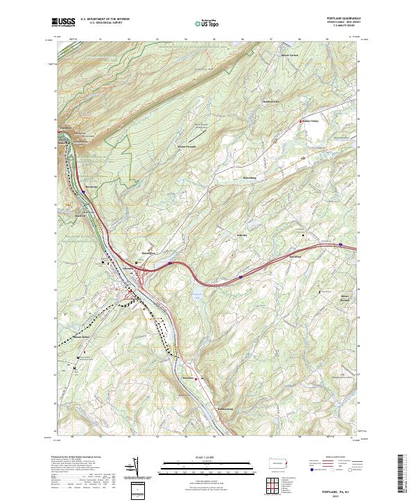 Portland topographic map thumbnail