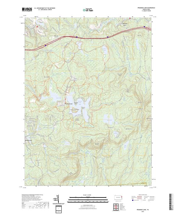 Promised Land topographic map thumbnail