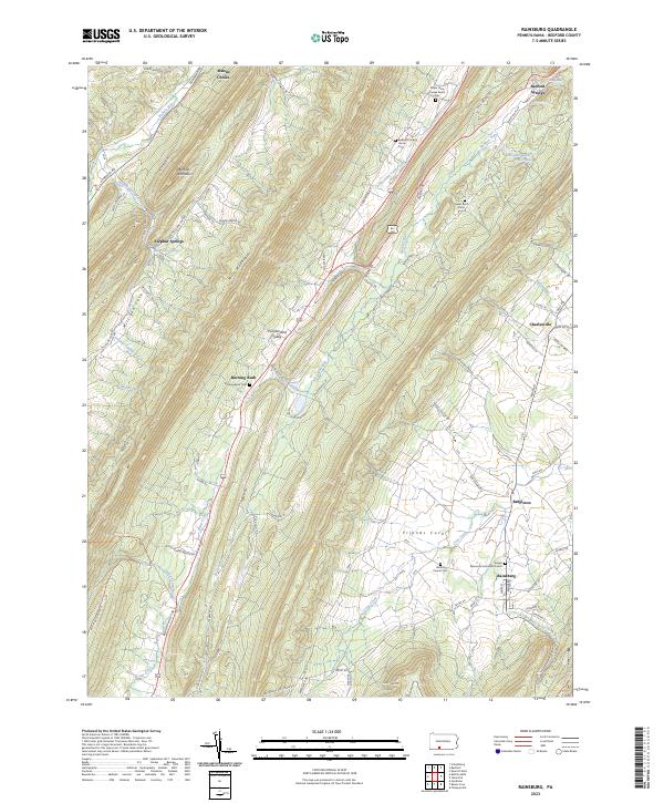 Rainsburg topographic map thumbnail