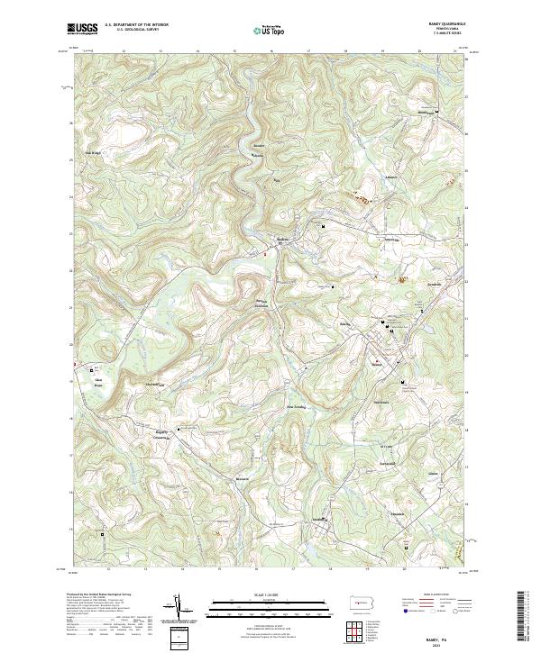 Ramey topographic map thumbnail