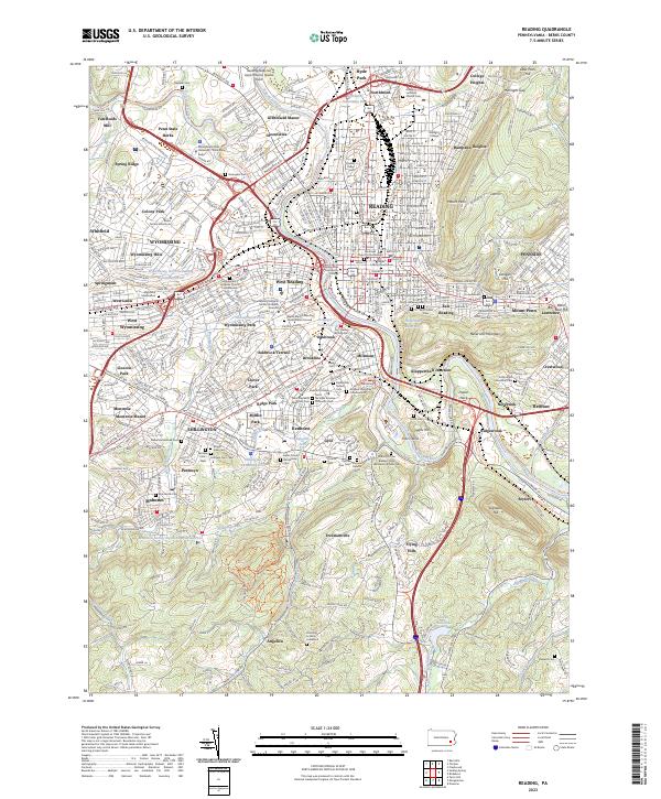 Reading topographic map thumbnail