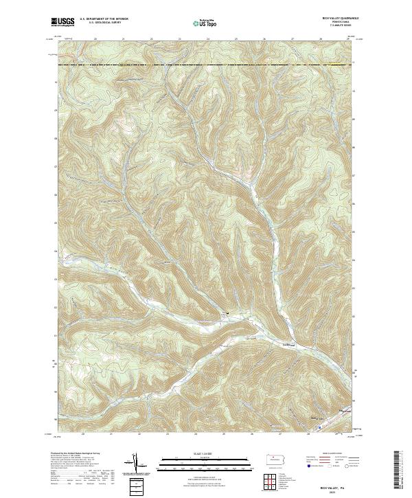 Rich Valley topographic map thumbnail