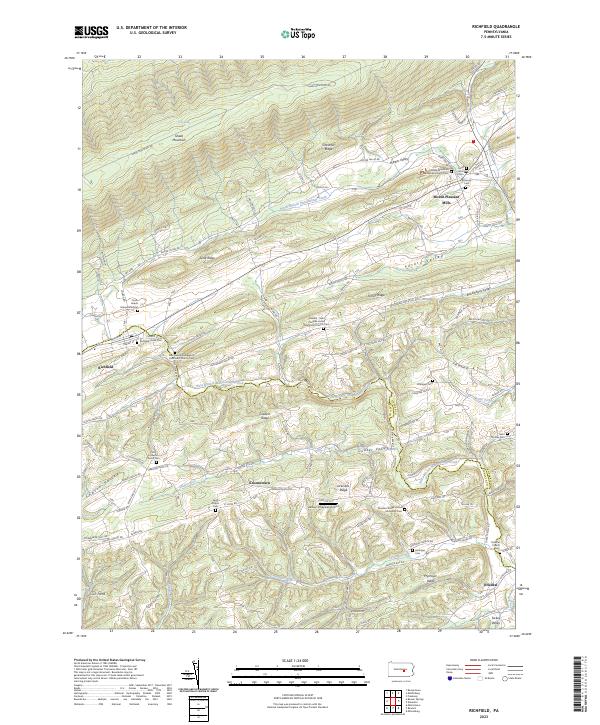 Richfield topographic map thumbnail