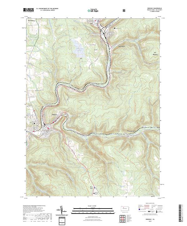 Ridgway topographic map thumbnail