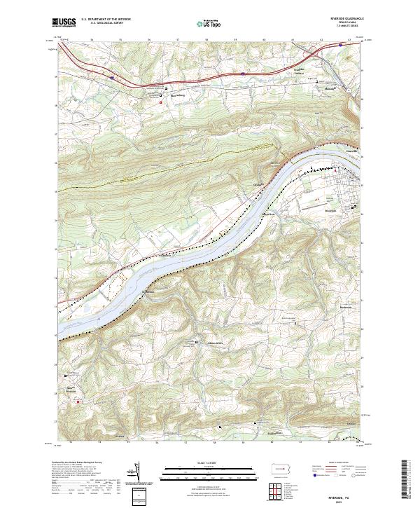 Riverside topographic map thumbnail