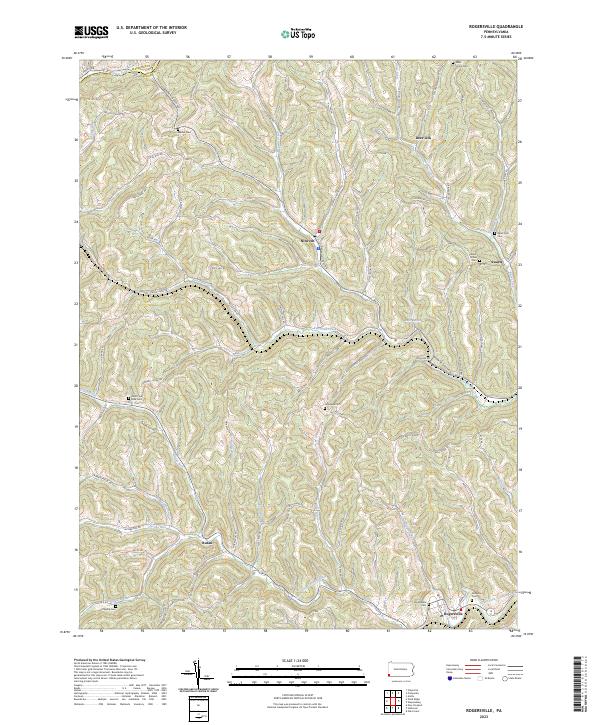 Rogersville topographic map thumbnail