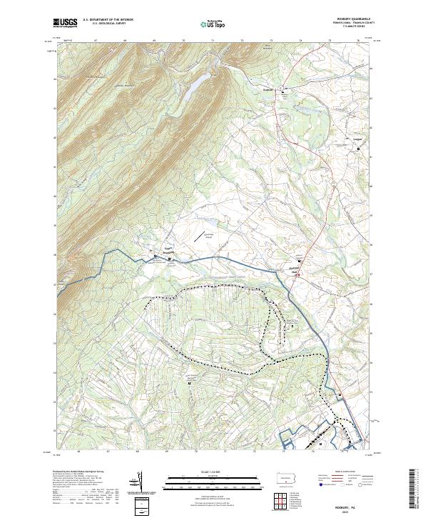Roxbury topographic map thumbnail
