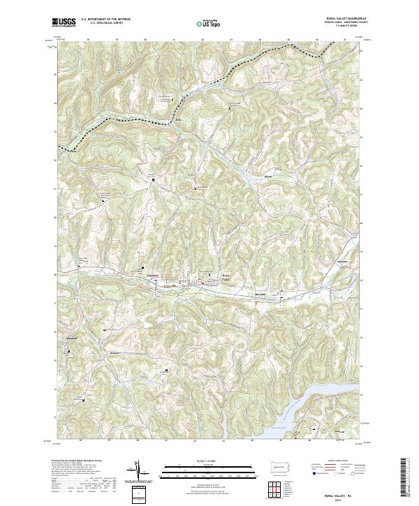 Rural Valley topographic map thumbnail