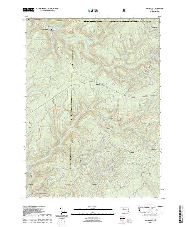 Russell City topographic map thumbnail