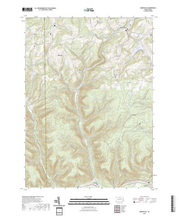 Sabinsville topographic map thumbnail