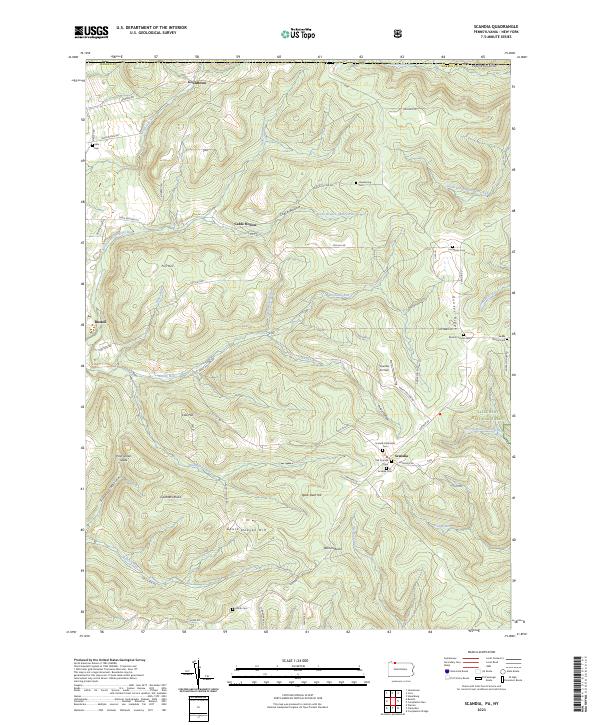 Scandia topographic map thumbnail