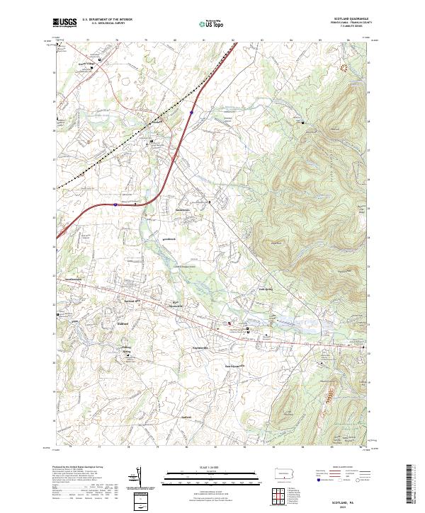 Scotland topographic map thumbnail