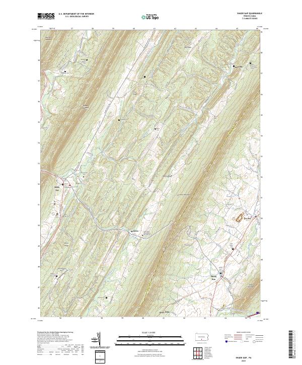 Shade Gap topographic map thumbnail