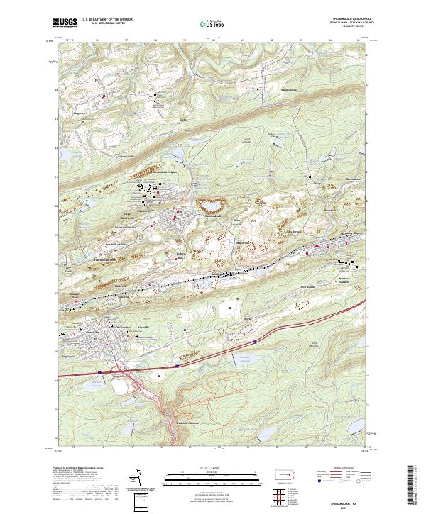 Shenandoah topographic map thumbnail