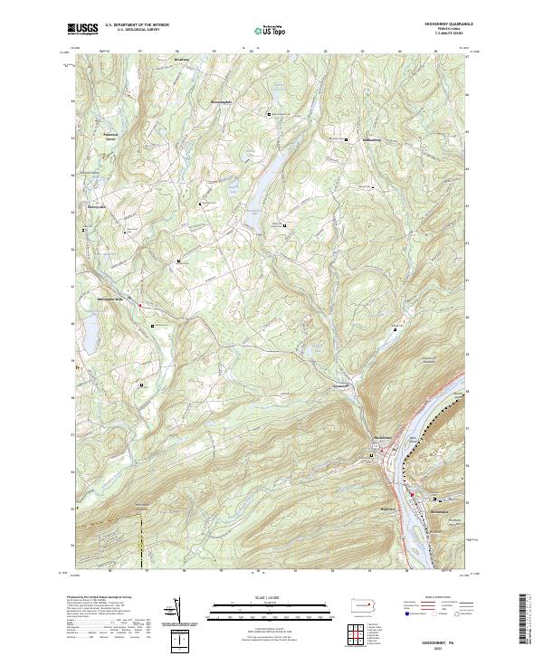 Shickshinny topographic map thumbnail