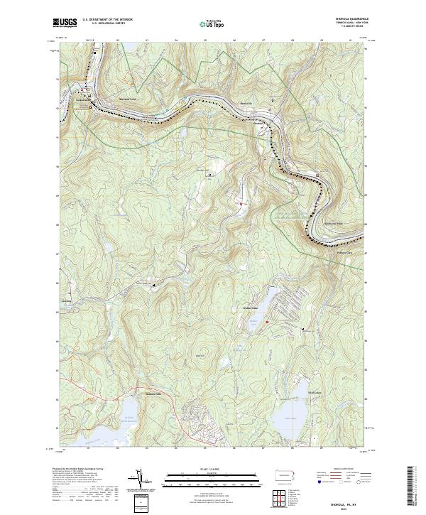 Shohola topographic map thumbnail