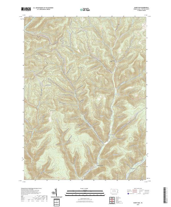 Short Run topographic map thumbnail
