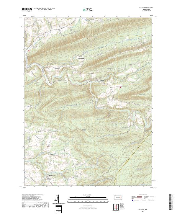 Shumans topographic map thumbnail