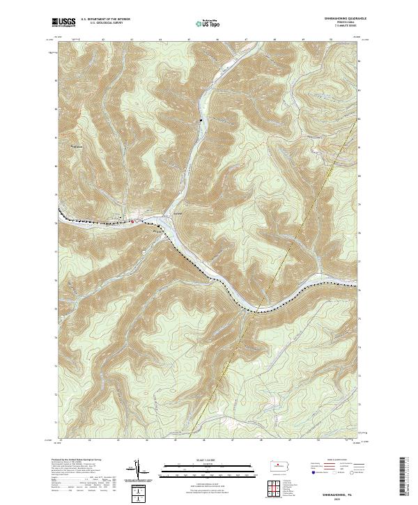 Sinnemahoning topographic map thumbnail