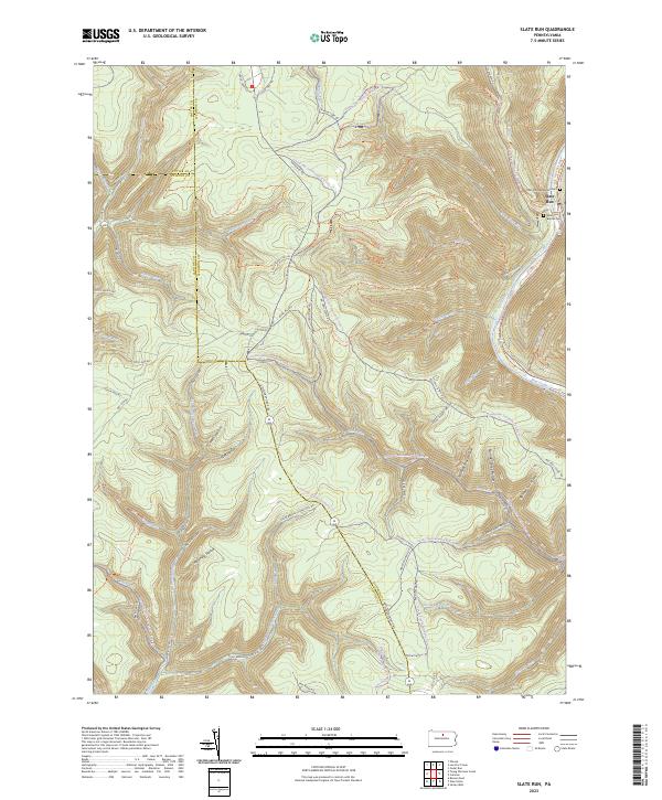 Slate Run topographic map thumbnail