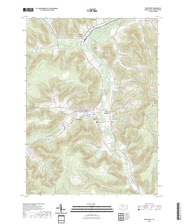 Smethport topographic map thumbnail