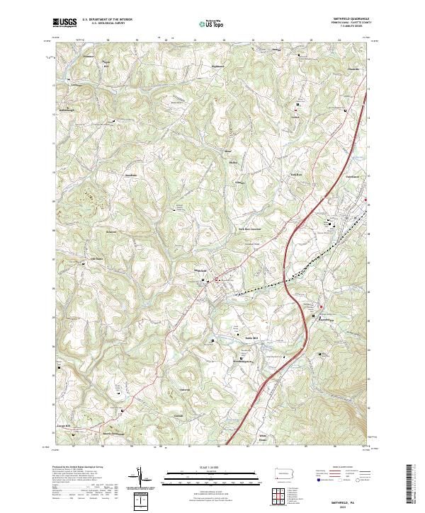 Smithfield topographic map thumbnail