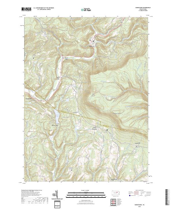 Sonestown topographic map thumbnail