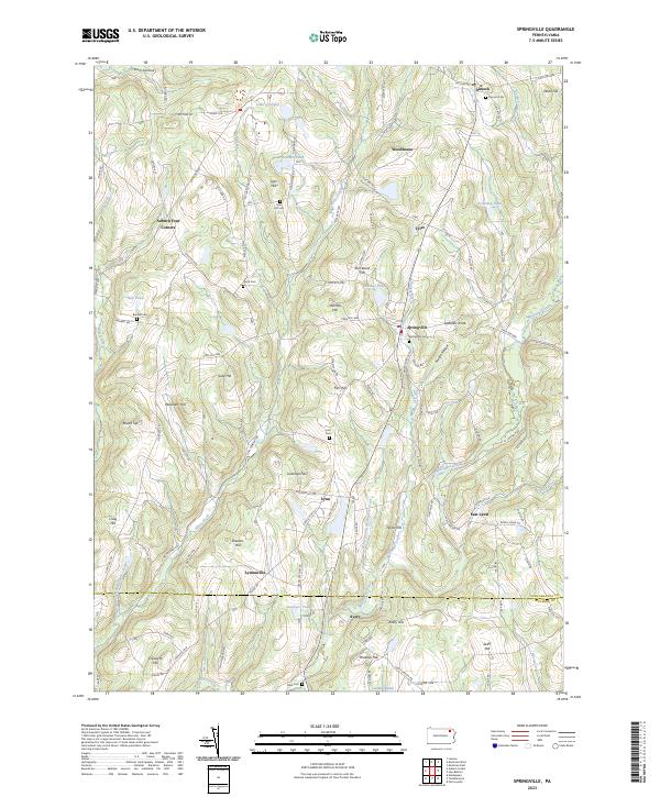 Springville topographic map thumbnail