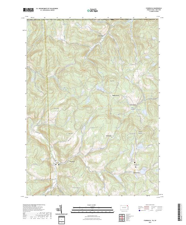 Starrucca topographic map thumbnail
