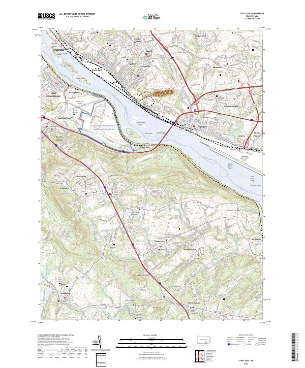 Steelton topographic map thumbnail