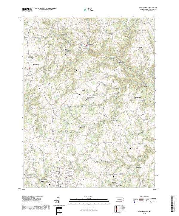 Stewartstown topographic map thumbnail