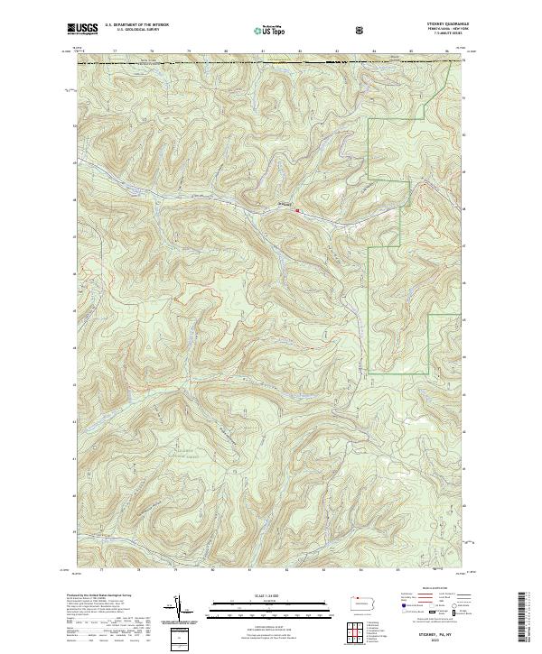 Stickney topographic map thumbnail