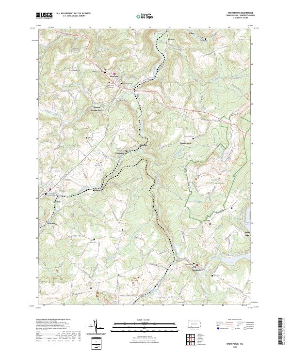 Stoystown topographic map thumbnail