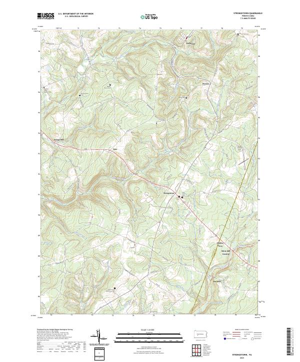Strongstown topographic map thumbnail