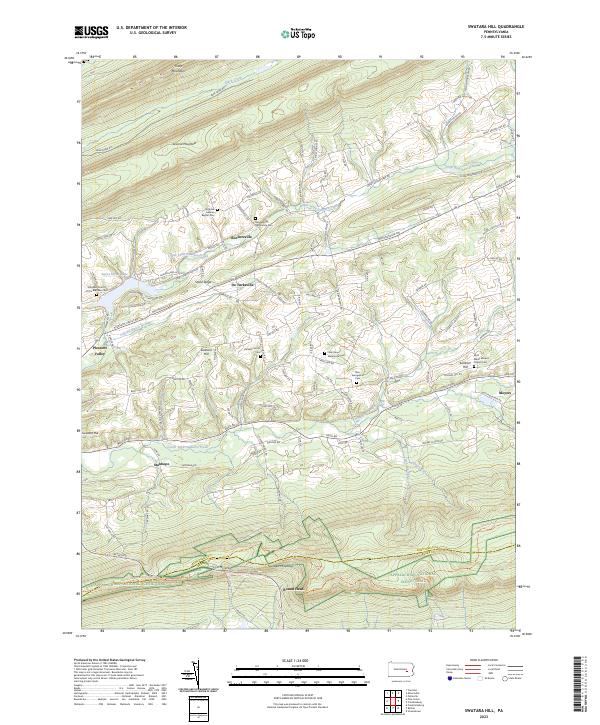 Swatara Hill topographic map thumbnail