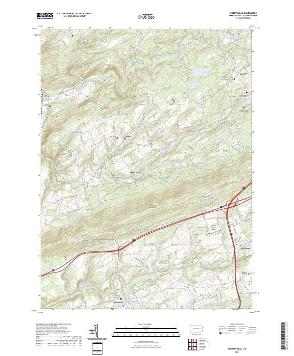 Sybertsville topographic map thumbnail