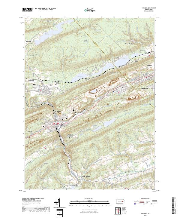 Tamaqua topographic map thumbnail