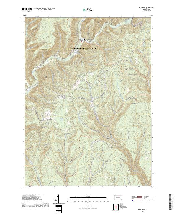 Tamarack topographic map thumbnail