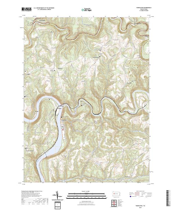Templeton topographic map thumbnail
