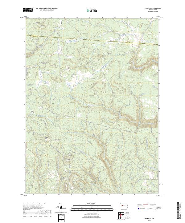 The Knobs topographic map thumbnail