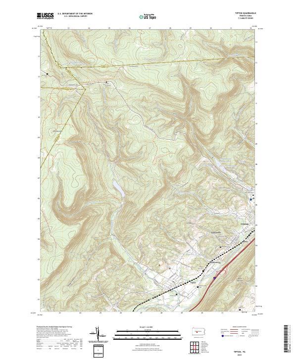 Tipton topographic map thumbnail